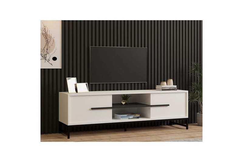 Mono Tv-bänk 160 cm - Vit - Möbler - TV- & Mediamöbler - TV bänk & mediabänk