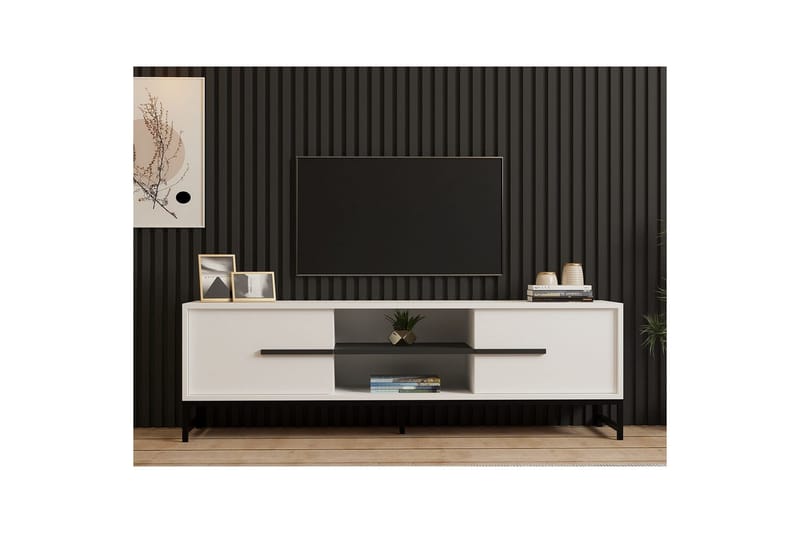 Mono Tv-bänk 160 cm - Vit - Möbler - TV- & Mediamöbler - TV bänk & mediabänk