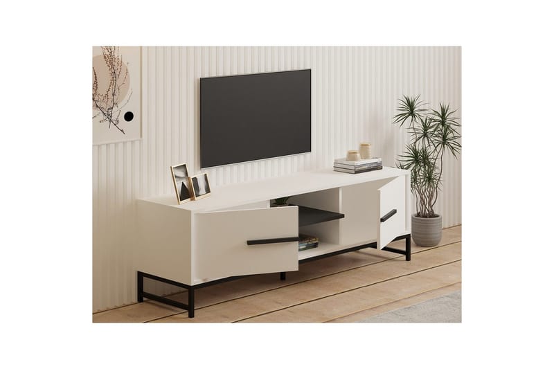 Mono Tv-bänk 160 cm - Vit - Möbler - TV- & Mediamöbler - TV bänk & mediabänk