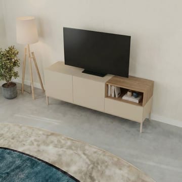 Morlen Tv-Bänk 140 cm - Santstone och naturlig ek - Möbler - TV- & Mediamöbler - TV bänk & mediabänk