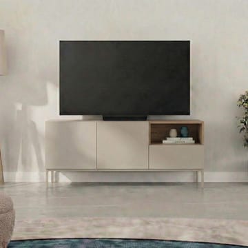 Morlen Tv-Bänk 140 cm - Santstone och naturlig ek - Möbler - TV- & Mediamöbler - TV bänk & mediabänk