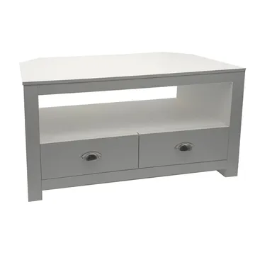 Morova TV-bänk 85 cm - Vit och silver - Möbler - TV- & Mediamöbler - TV bänk & mediabänk
