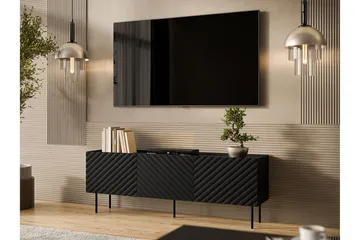 Munkedal Tv-bänk 166 cm - Svart - Möbler - TV- & Mediamöbler - TV bänk & mediabänk