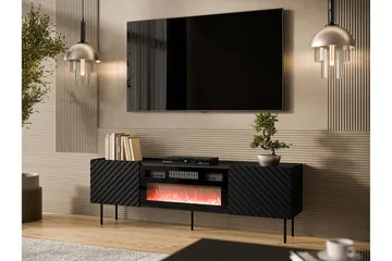 Munkedal Tv-bänk 181 cm - Svart - Möbler - TV- & Mediamöbler - TV bänk & mediabänk