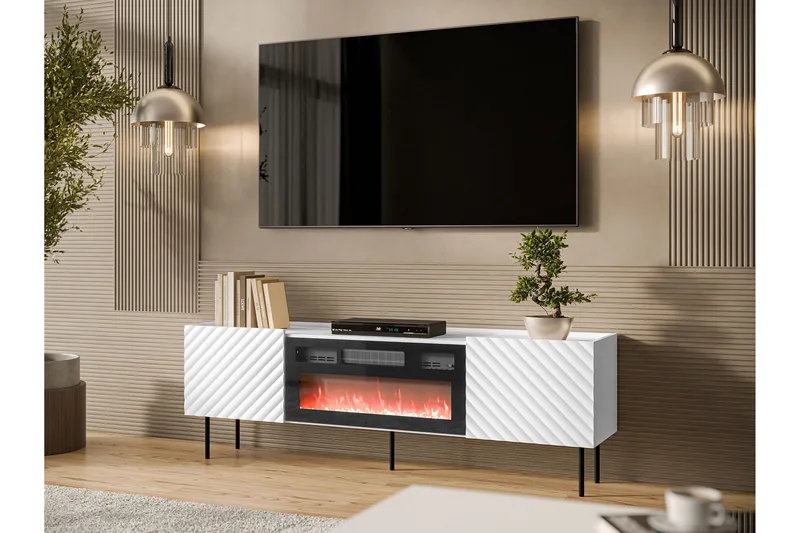 Munkedal Tv-bänk 181 cm - Vit - Möbler - TV- & Mediamöbler - TV bänk & mediabänk