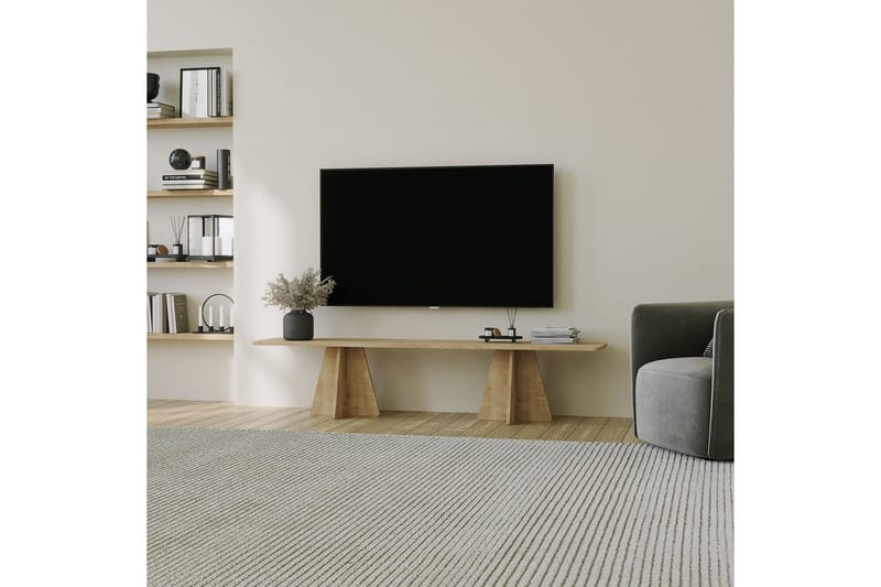 Munne Tv-bänk 180 cm - Ek - Möbler - TV- & Mediamöbler - TV bänk & mediabänk