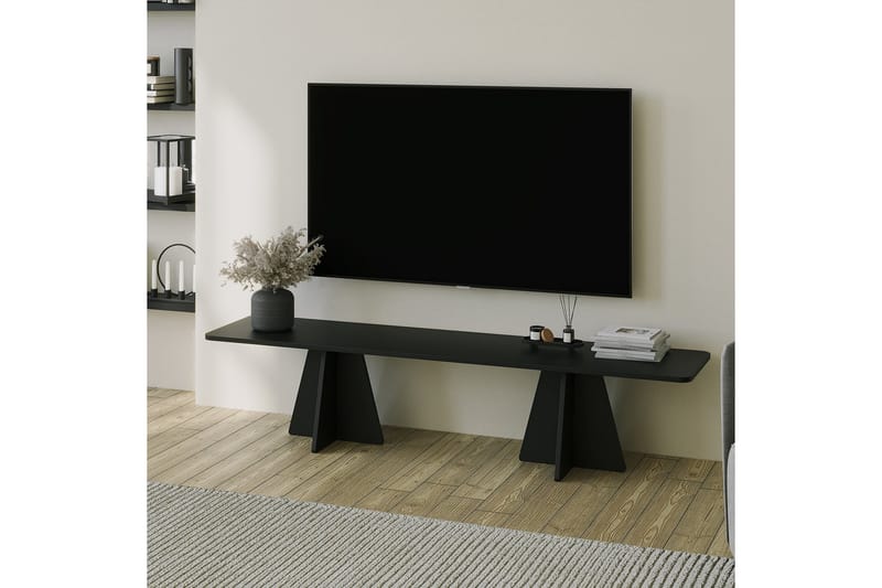 Munne Tv-bänk 180 cm - Svart - Möbler - TV- & Mediamöbler - TV bänk & mediabänk