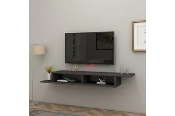 Muson Vägghängd Tv Bänk 120 cm med Förvaring i Målat Trä - Antracit - Möbler - TV- & Mediamöbler - TV bänk & mediabänk