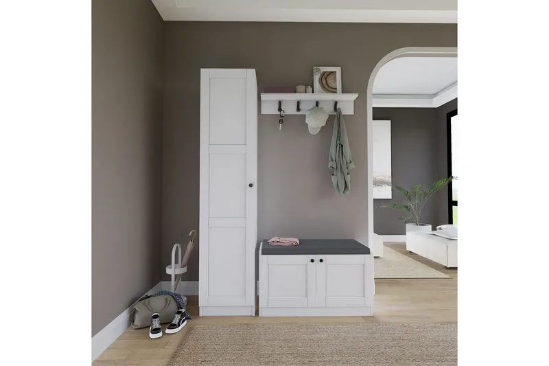 Nagouri Tv-möbelset 130x35 cm - Vit - Möbler - TV- & Mediamöbler - TV-möbelset