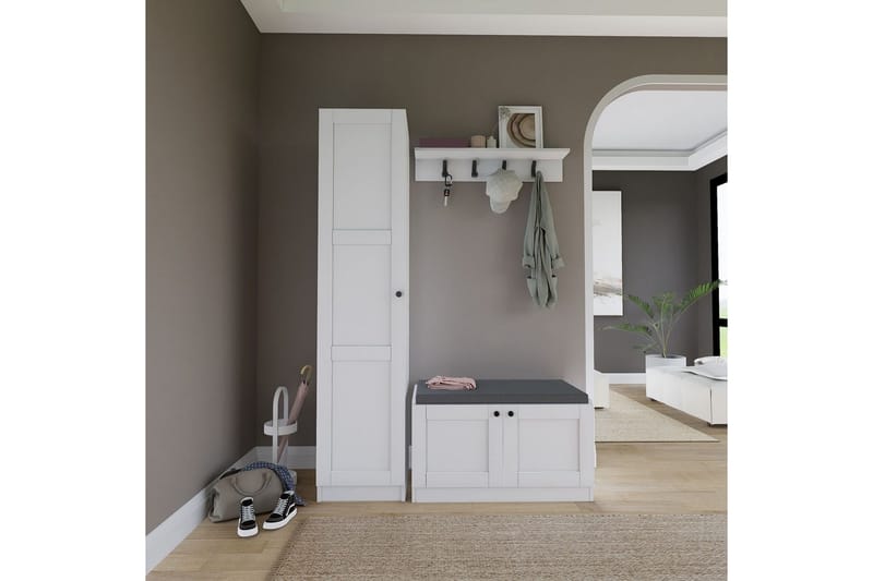 Nagouri Tv-möbelset 130x35 cm - Vit - Möbler - TV- & Mediamöbler - TV-möbelset