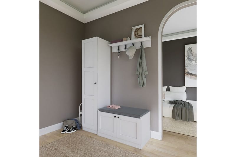 Nagouri Tv-möbelset 130x35 cm - Vit - Möbler - TV- & Mediamöbler - TV-möbelset