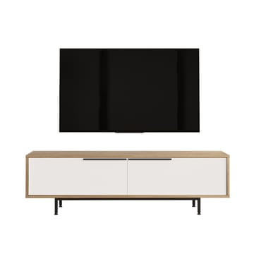 Nilena TV-bänk 160x45,1x35,5 cm - ek, vit - Möbler - TV- & Mediamöbler - TV bänk & mediabänk