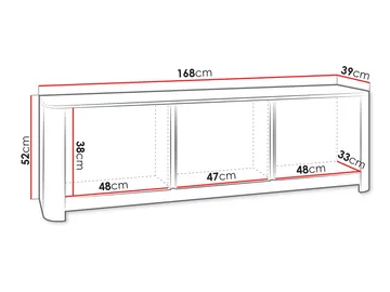 Norrhassel Tv-bänk 168 cm - brun - Möbler - TV- & Mediamöbler - TV bänk & mediabänk