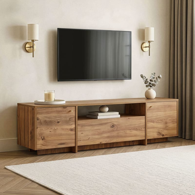 Nover TV-bänk 180x46x35 cm - Atlantic Pine - Möbler - TV- & Mediamöbler - TV bänk & mediabänk