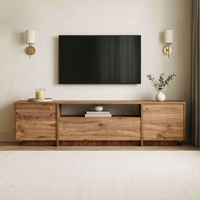 Nover TV-bänk 180x46x35 cm - Atlantic Pine - Möbler - TV- & Mediamöbler - TV bänk & mediabänk