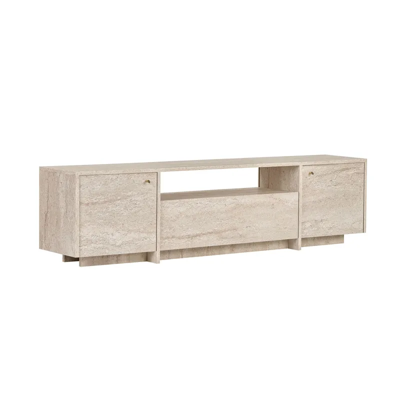 Nover TV-bänk 180x46x35 cm - Travertin - Möbler - TV- & Mediamöbler - TV bänk & mediabänk