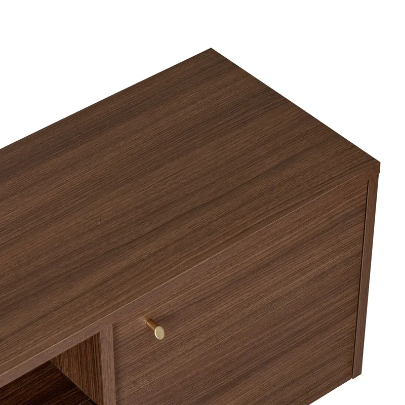 Nover TV-bänk 180x46x35 cm - Valnöt - Möbler - TV- & Mediamöbler - TV bänk & mediabänk