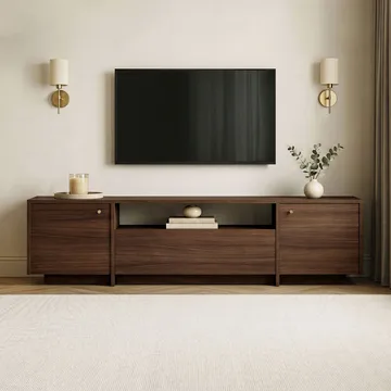 Nover TV-bänk 180x46x35 cm - Valnöt - Möbler - TV- & Mediamöbler - TV bänk & mediabänk