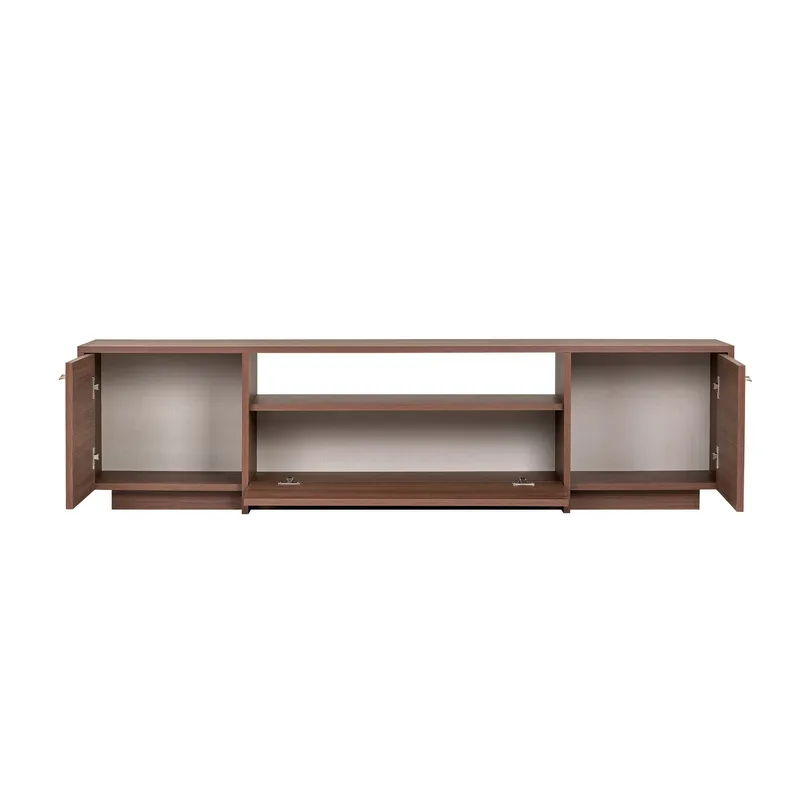 Nover TV-bänk 180x46x35 cm - Valnöt - Möbler - TV- & Mediamöbler - TV bänk & mediabänk