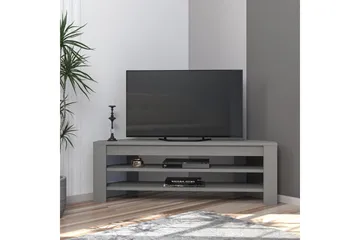 Oderzo Hörn TV Bänk 120 cm med Förvaring i Målat Trä - Grå - Möbler - TV- & Mediamöbler - TV bänk & mediabänk
