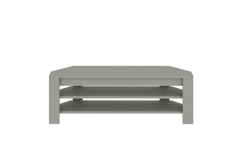 Oderzo Hörn TV Bänk 120 cm med Förvaring i Målat Trä - Grå - Möbler - TV- & Mediamöbler - TV bänk & mediabänk