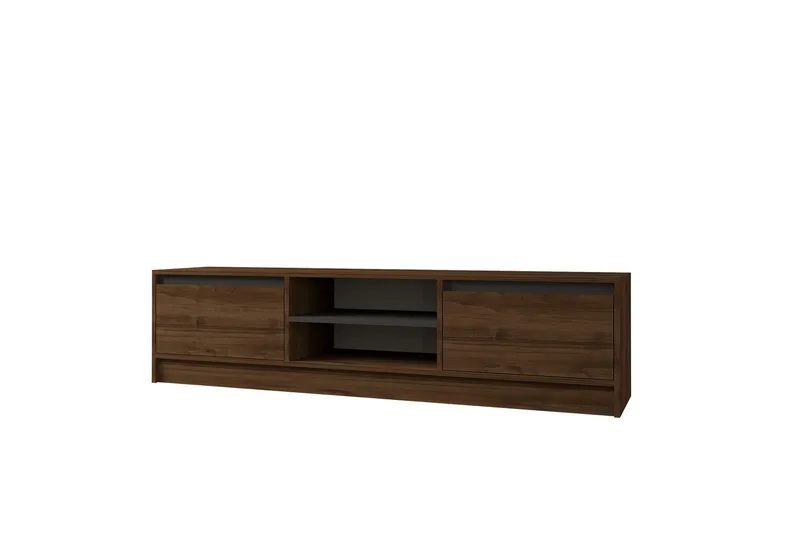 Olca Tv-bänk 180 cm - Valnöt/Antracit - Möbler - TV- & Mediamöbler - TV bänk & mediabänk