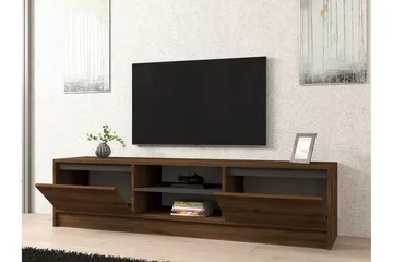 Olca Tv-bänk 180 cm - Valnöt/Antracit - Möbler - TV- & Mediamöbler - TV bänk & mediabänk