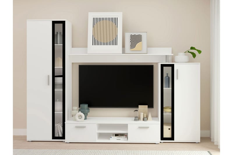 Olerum Tv-möbelset 256x40 cm - Vit - Möbler - TV- & Mediamöbler - TV-möbelset