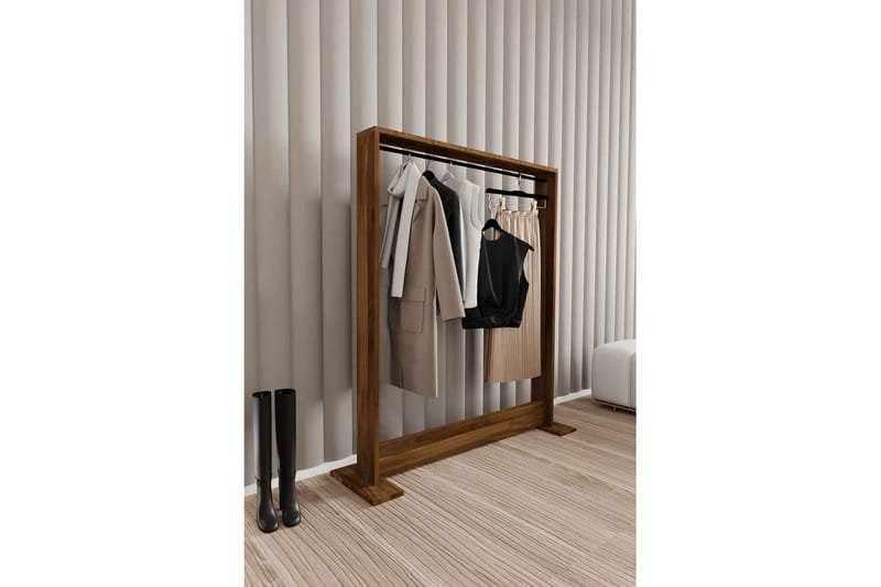 Olyric Tv-hylla 124 cm - Valnöt - Möbler - TV- & Mediamöbler - TV-hylla