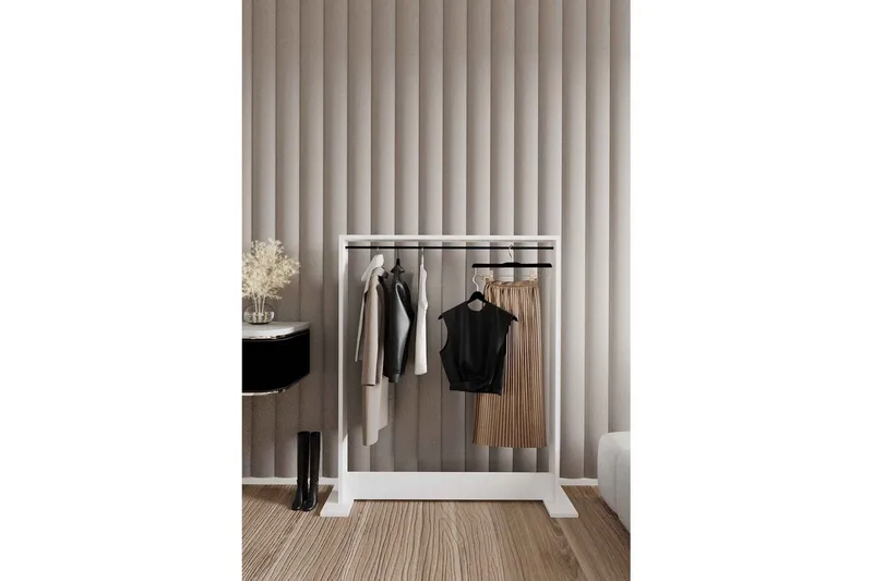 Olyric Tv-hylla 124 cm - Vit - Möbler - TV- & Mediamöbler - TV-hylla