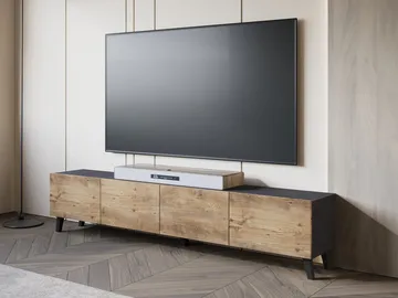 Orvik Tv-bänk 190 cm - grå, brun - Möbler - TV- & Mediamöbler - TV bänk & mediabänk