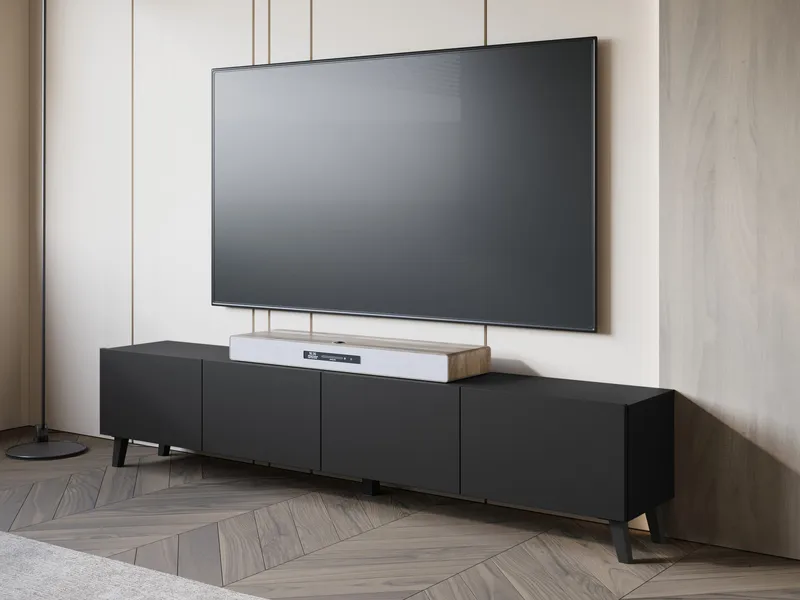 Orvik Tv-bänk 190 cm - svart - Möbler - TV- & Mediamöbler - TV bänk & mediabänk