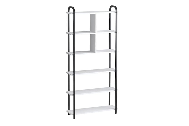 Orvric Bokhylla 78 cm, Svart/Vit