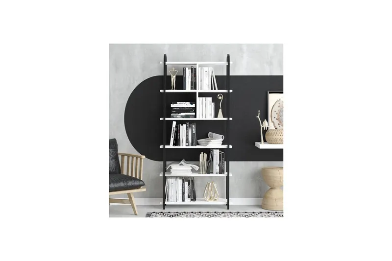 Orvric Bokhylla 78 cm - Svart/Vit - Förvaring - Hylla - Bokhylla