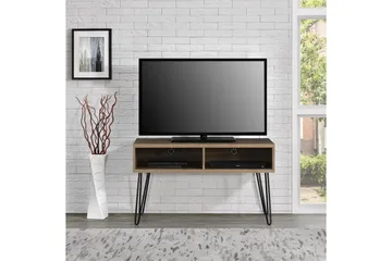 Owen Golvstående Tv Bänk 107 cm med Förvaring i Valnöt - Brun - Möbler - TV- & Mediamöbler - TV bänk & mediabänk