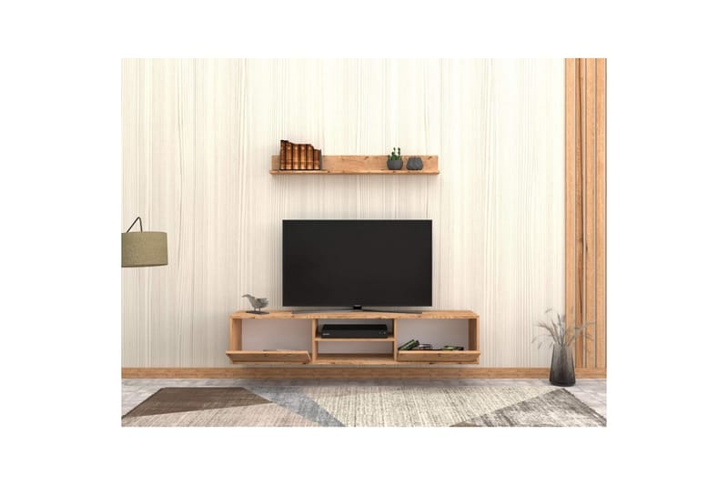 Palgrave Tv-hylla 180 cm - Ek - Möbler - TV- & Mediamöbler - TV-hylla