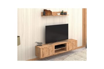 Palgrave Tv-hylla 180 cm - Ek - Möbler - TV- & Mediamöbler - TV-hylla
