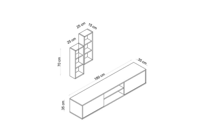 Palgrave Tv-skåp 180 cm - Ek - Möbler - TV- & Mediamöbler - TV-skåp