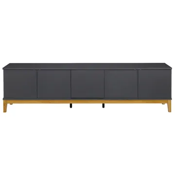 Pelle Tv-bänk 200 cm - Grå / Wotan-ek - Möbler - TV- & Mediamöbler - TV bänk & mediabänk