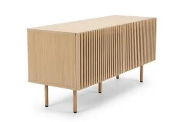 Peyra Ribbad Tv-bänk 120 cm - Natur - Möbler - TV- & Mediamöbler - TV bänk & mediabänk