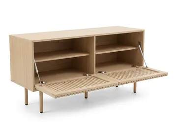 Peyra Ribbad Tv-bänk 120 cm - Natur - Möbler - TV- & Mediamöbler - TV bänk & mediabänk