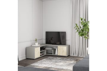 Pienk Tv-bänk 125 cm - Grå/Travertin - Möbler - TV- & Mediamöbler - TV bänk & mediabänk