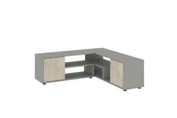Pienk Tv-bänk 125 cm - Grå/Travertin - Möbler - TV- & Mediamöbler - TV bänk & mediabänk