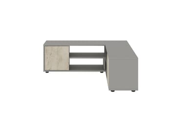 Pienk Tv-bänk 125 cm - Grå/Travertin - Möbler - TV- & Mediamöbler - TV bänk & mediabänk