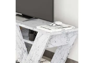 Pipralla Tv-bänk 110 cm - Vit marmor - Möbler - TV- & Mediamöbler - TV bänk & mediabänk