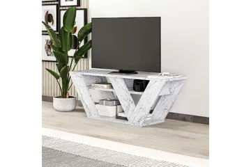 Pipralla Tv-bänk 110 cm - Vit marmor - Möbler - TV- & Mediamöbler - TV bänk & mediabänk