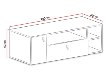 Planeta Tv-Bänk 120 cm - Möbler - TV- & Mediamöbler - TV bänk & mediabänk