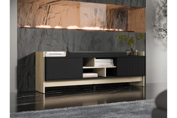 Polina Tv-bänk 150 cm - Brun/Svart - Möbler - TV- & Mediamöbler - TV bänk & mediabänk