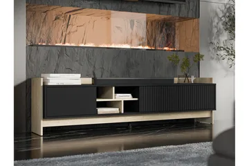 Polina Tv-bänk 190 cm - Brun/Svart - Möbler - TV- & Mediamöbler - TV bänk & mediabänk