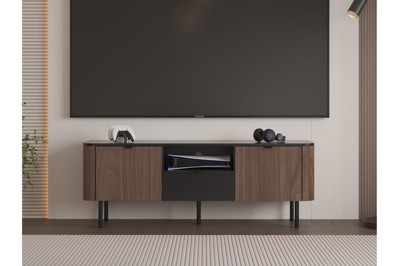 Pollena Tv-bänk 151x39 cm - Brun - Möbler - TV- & Mediamöbler - TV bänk & mediabänk